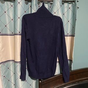 Navy turtle neck